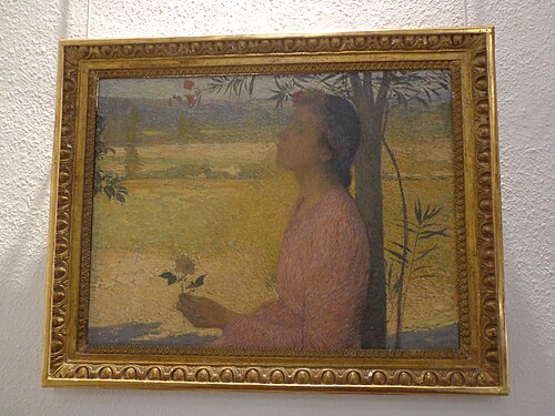 Jeune fille à la rose, 2000, Henri Martin