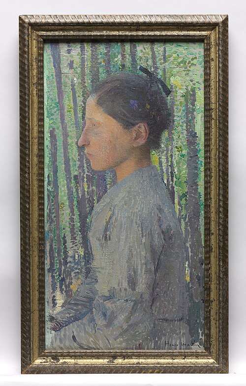 Woman in Profile, 1889, Henri Martin