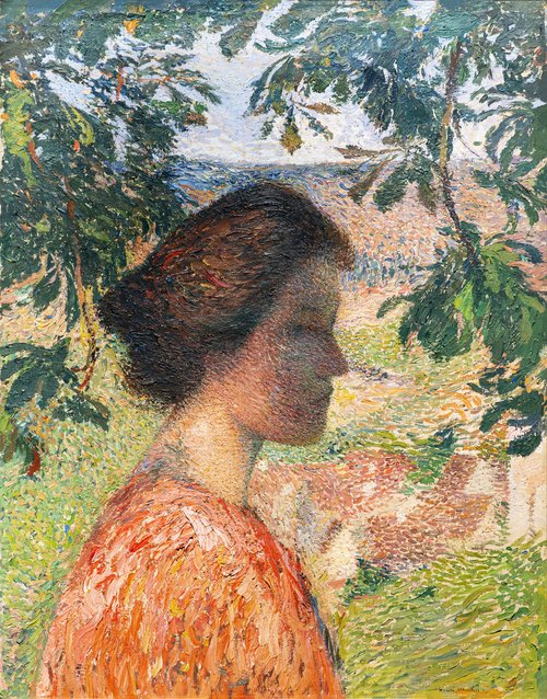 Jeune femme, , Henri Martin