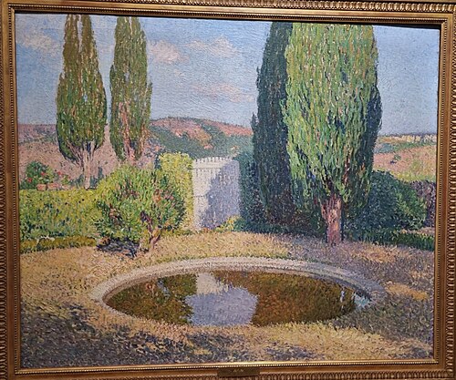 Le bassin en été, 1937, Henri Martin