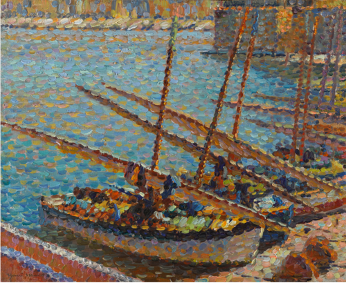 BARQUES À COLLIOURE, 1920, Henri Martin