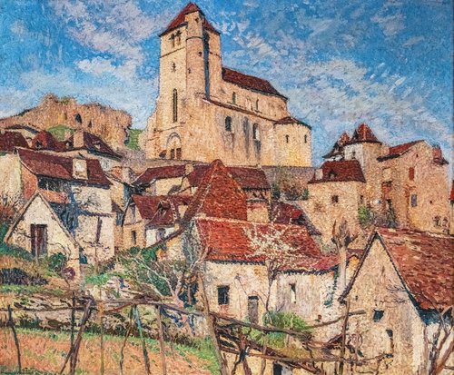 Les Toits, Saint-Cirq Lapopie (Lot), 1895, Henri Martin