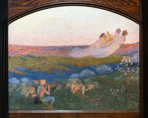 Berger et ses trois muses, , Henri Martin