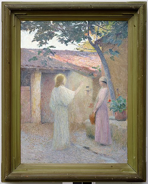 Le Christ et la samaritaine, , Henri Martin