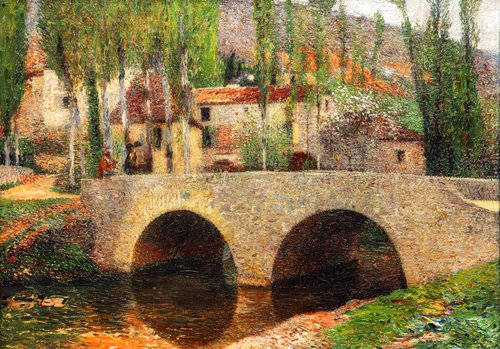 Le Pont à Labastide-du-Vert, 1920, Henri Martin