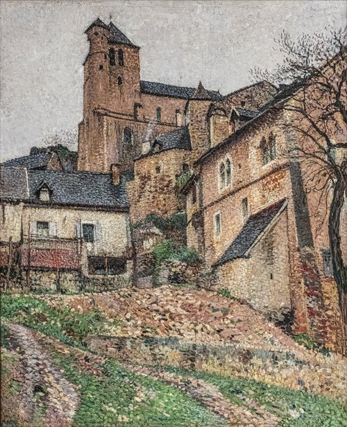 Saint-Cirq Lapopie, la place du Carol, , Henri Martin