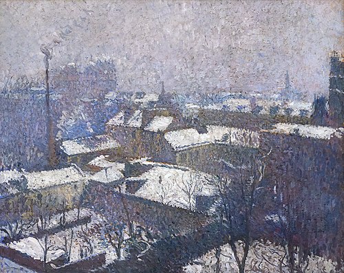 Toits de Paris sous la neige, 1910, Henri Martin