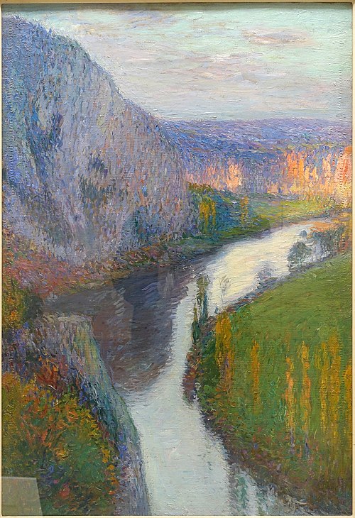 Les falaises, 1913, Henri Martin