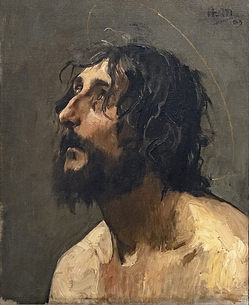 Autoportrait en saint Jean-Baptiste, 1883, Henri Martin
