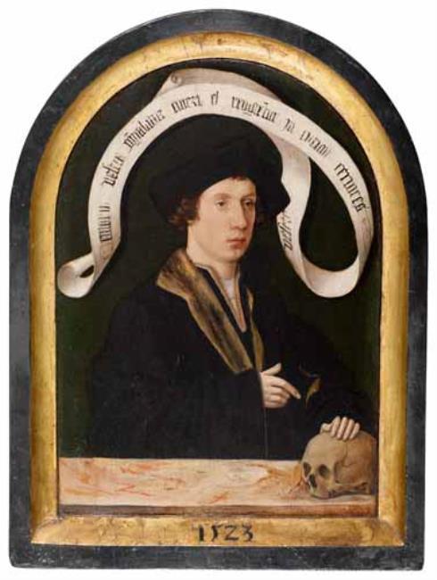 Portrait of an unknown man dated 1523, 1523, Jacob van Utrecht