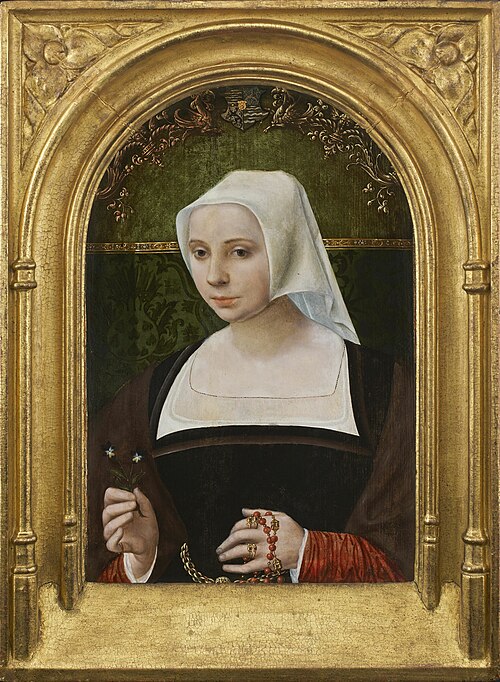 Portrait of Barbara Arents, 1530, Jacob van Utrecht