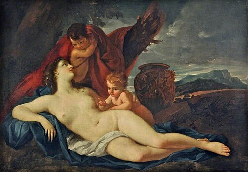 Venus and Cupid, , Daniel Seiter