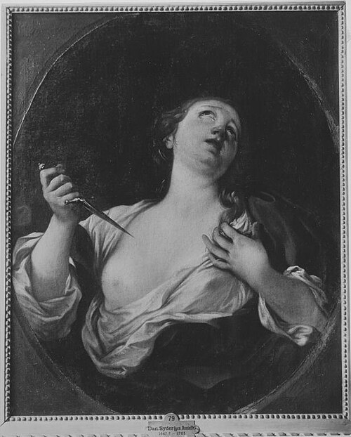 Selbstmord der Lucretia, 1676, Daniel Seiter