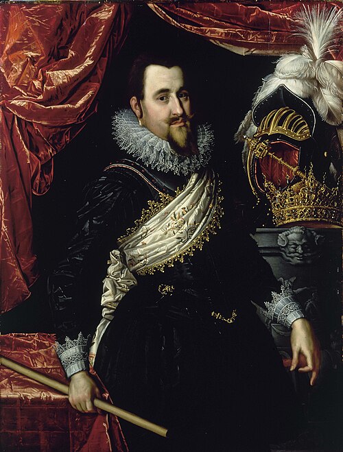 Portrait of King Christian IV of Denmark (1577-1648), 1615, Pieter Isaacsz