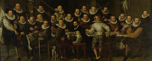 The Company of Captain Gillis Jansz Valckenier and Lieutenant Pieter Jacobsz Bas, Amsterdam, 1599, 1599, Pieter Isaacsz