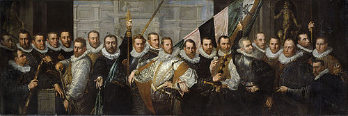 Shooters from the Company of Captain Jacob Gerritsz. Hoing and Luitenant Wybrand Appelman, 1596, Pieter Isaacsz