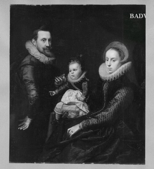 Family-portrait, 1609, Pieter Isaacsz