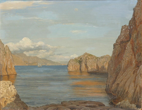 View from Capri., 1851, Vilhelm Kyhn