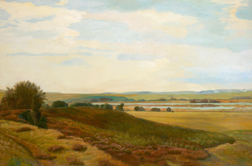 A landscape from Jutland at Knudsø., 1896, Vilhelm Kyhn