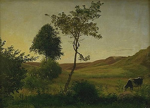 Landskab ved Hald henimod aften, 1867, Vilhelm Kyhn