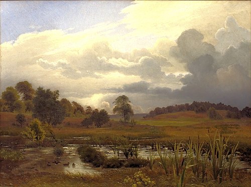 Landscape near the Forest Nordskoven, Jægerspris, Zealand, 1848, Vilhelm Kyhn