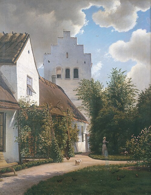 The Parsonage in Greve, 1877, Vilhelm Kyhn