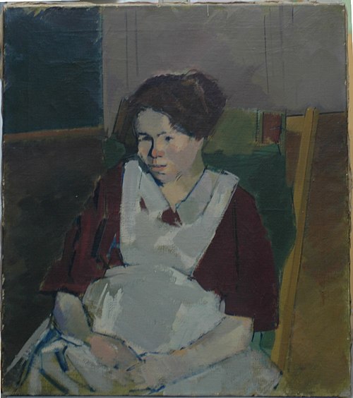 Die Schwangere (Frau des Künstlers), 1915, Konrad Westermayr