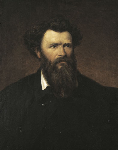 Portrait of Miklós Izsó, 1873, Viktor Madarász
