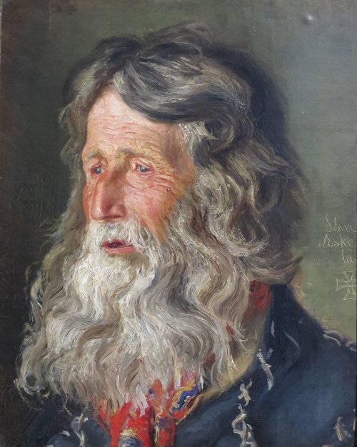 Old man, 1858, Olaf Isaachsen
