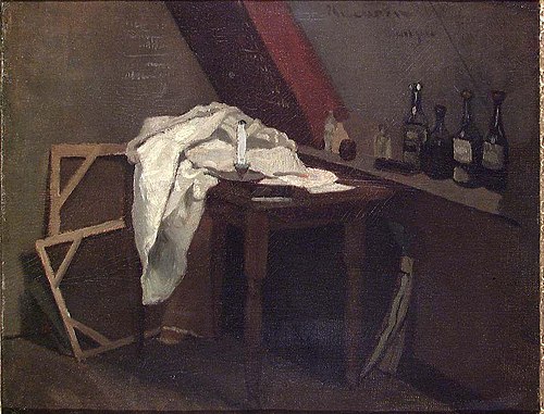 The Artist's Studio in Paris, 1861, Olaf Isaachsen