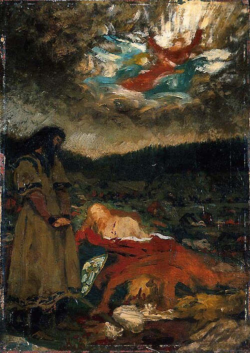 Tore Hund by St. Olav's Body, 1881, Olaf Isaachsen