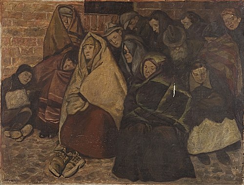 Die Wartenden, 1920, Willibald Krain