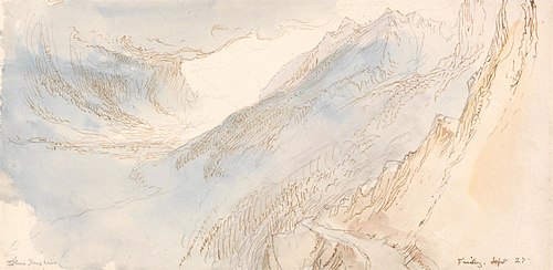 Mountainous Landscape, , John Ruskin