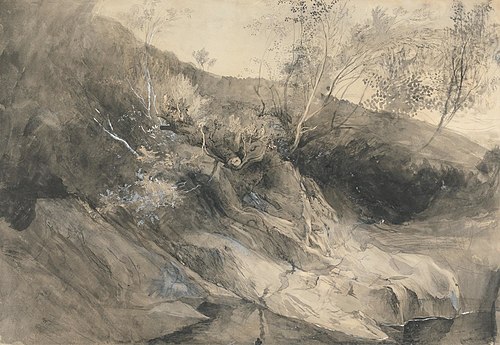 The Rocky Bank of a River, 1853, John Ruskin