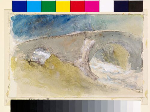Old Bridge over a Mountain Torrent, 1846, John Ruskin