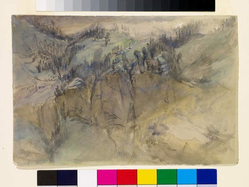Alpine Scene, 1846, John Ruskin