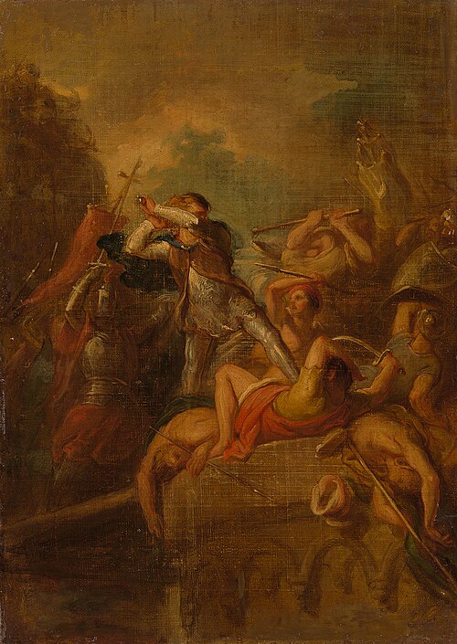 Anno 1219. Graaf Willem i van Holland verovert Damiate, 1858, Antonie Frederik Zürcher