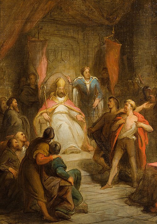 Anno 1227. De graaf van Gelre en de heer van Amstel in het Domkapittel van Utrecht, 1850, Antonie Frederik Zürcher