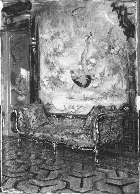 Interieurstudie I (Salon Chinois), 1870, Coenrad Metzelaar