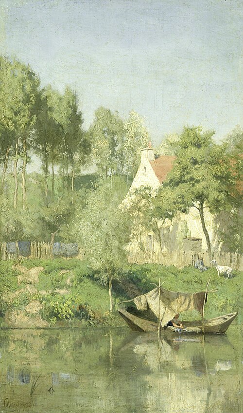 At the Oise, 1877, Coenrad Metzelaar