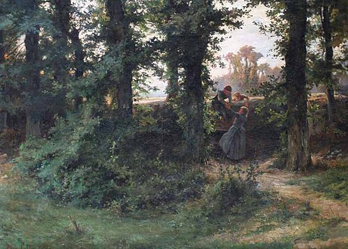 Le fossé de la ferme Loysel (détail), 1888, Paul-Alfred Colin