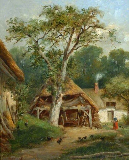 Farm Buildings among Trees, , Paul-Alfred Colin