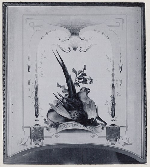 Wanddecoratie met fazant, 1874, Paul-Alfred Colin
