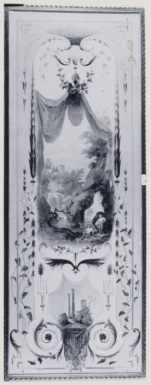 Wanddecoratie met waterval, 1873, Paul-Alfred Colin
