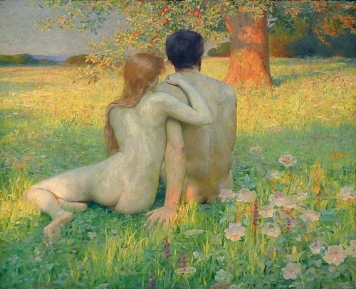 Adam and Eve, 1894, Max Pietschmann
