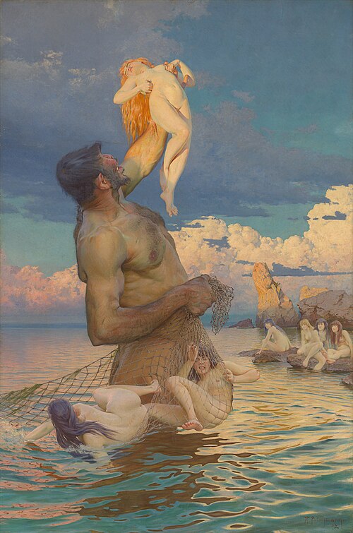 Polyphemus' Fish Catch, 1892, Max Pietschmann