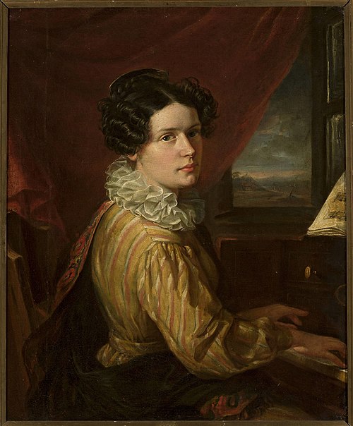 Portrait de Karolina Towiańska., 1831, Walenty Wańkowicz