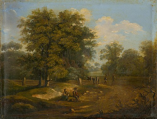 Landscape with Figural Staffage, 1860, Károly Markó the Younger