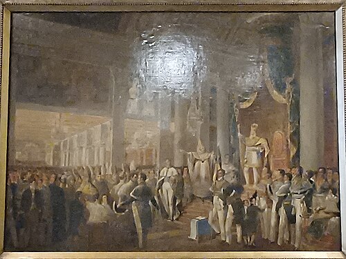 Coroação de D. Pedro II (estudo), 1840, Manuel de Araújo Porto-alegre