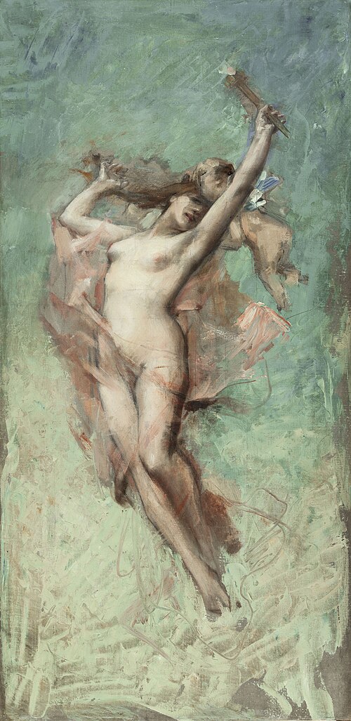 Esquisse pour la mairie du 4ème arrondissement : Le jour, 1884, Léon-François Comerre